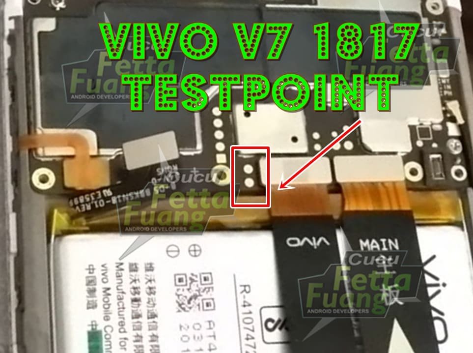 Vivo V7 Test Point / EDL Point